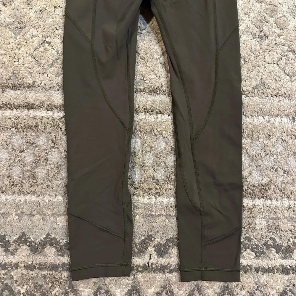 Lululemon All The Right Places Crop Dark Olive 4